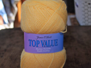 Top Value DK premium acrylic yarn Available in range of shades. This is shade 8459 in a shade of Buttermilk.