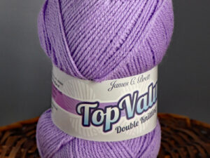 Top Value DK premium acrylic yarn Available in range of shades. This is shade 8431 in a shade of Lilac.