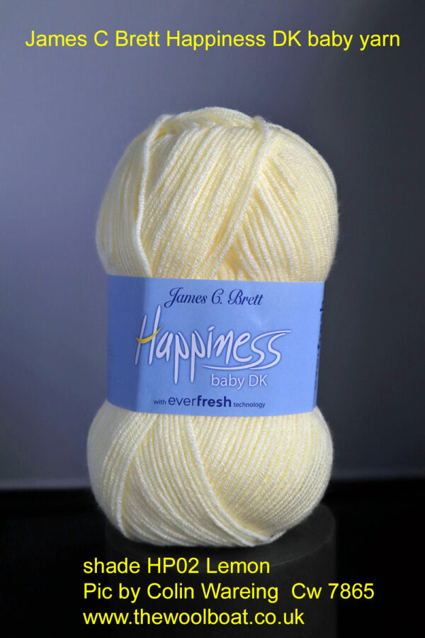 Bretts Happiness DK yarn HP02 Lemon