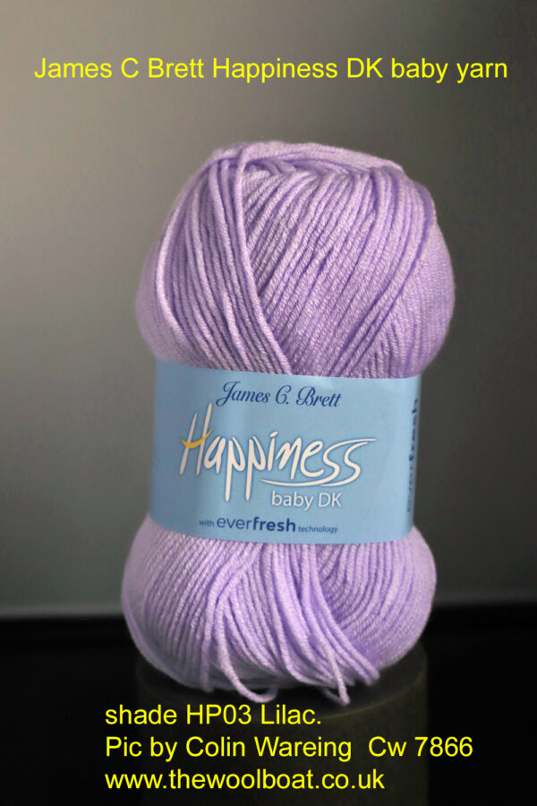 Bretts Happiness DK yarn HP03 Lilac