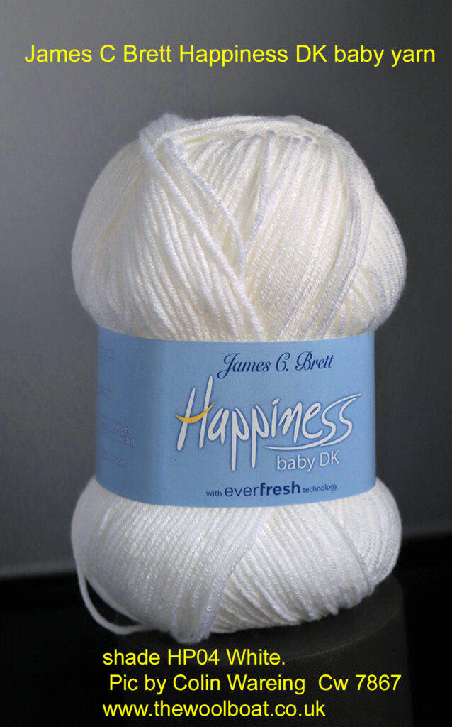 Bretts Happiness DK yarn HP04 White