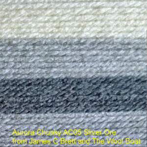 Aurora Chunky AC05 Sliver Ore from James C Brett and The Wool Boat 