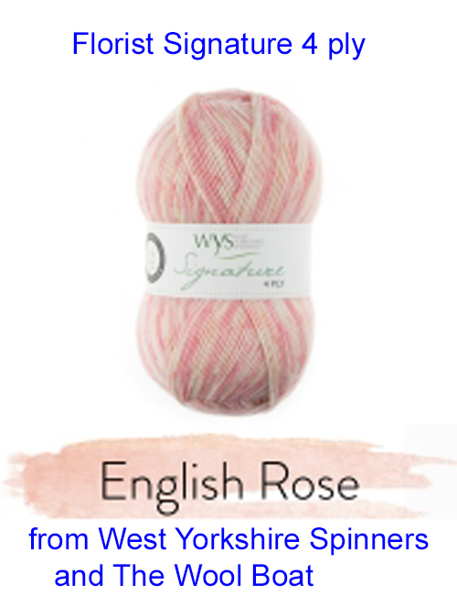 Yarn from the West Yorkshire Spinners Florist Collection adding to the Signature 4 Ply range.75% Wool - 25% Nylon. The wool content contains 35% luxurious Blue faced Leicester making this one of the most sumptuous 4 Ply products on the market. The Florist Collection adds to the Sweet Shop, Spice Rack and Country Birds shades we have in stock, all ideal for socks! British Wool Mark Makeup - Size 100gm balls (400m) Tension 36rs x 28sts - 10cm sq - 3.25mm (US3) needles Excellent Value at £6 per ball available from The Wool Boat or we can post out to a UK address for the £6 plus postage if applicable. Machine Wash 30° This is the English Rose shade, no 806, in Denim oranges, which has now been discontinued, so limited stocks. We also have a sock and shawl pattern booklet to go with the yarns, Thank you, Carole, and Capt Col on The Wool Boat.