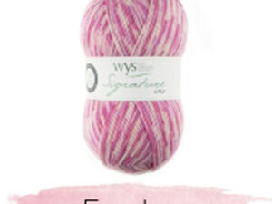 Yarn from the West Yorkshire Spinners Florist Collection adding to the Signature 4 Ply range.75% Wool - 25% Nylon. The wool content contains 35% luxurious Blue faced Leicester making this one of the most sumptuous 4 Ply products on the market. The Florist Collection adds to the Sweet Shop, Spice Rack and Country Birds shades we have in stock, all ideal for socks! British Wool Mark Makeup - Size 100gm balls (400m) Tension 36rs x 28sts - 10cm sq - 3.25mm (US3) needles Excellent Value at £6 per ball available from The Wool Boat or we can post out to a UK address for the £6 plus postage if applicable. Machine Wash 30° This is the Foxglove shade, no 802, in Denim pink, which has now been discontinued, so limited stocks. We also have a sock and shawl pattern booklet to go with the yarns, Thank you, Carole, and Capt Col on The Wool Boat.