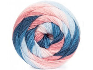 James C Bretts Swurlywurly Double knitting Yarn Swurley Wurley DK Yarn SRL 06 “Day Break” Available in 10 shades of bright whirls of vibrant and variegated colours. The 10 shades in the range, with each 200-gram cake having enough yarn to knit or crochet a shawl or a scarf. Examples of shawls that Carole has knitted are here as well. 100% Acrylic Length 550m 599 yards per 200-gram cake Needle size 4 mm US6 Tension 22sts to 28 rows Knits to most D K patterns. Machine Washable 30° This is shade SRL 06 named Day Break in colours of blues and pinks. This yarn can be posted out to a UK address which will plus postage and packing if applicable. Thank you for having a look, Carole, and Capt Col on The Wool Boat.