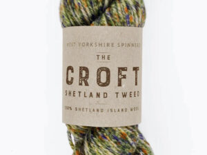 Aran weight knitting or crochet yarn from the West Yorkshire Spinners The Croft range, Composition Solids: 100% Shetland Islands Wool West Yorkshire Spinners, reared, sheared and spun in Britian. Makeup - Size 100gm hank (166m, 182 yards) Tension 18sts x 24rows 5 mm (US8) needles Machine Wash 30° This is the Moss Bank shade, no 757, in a shade of multicolour Green Our price is £10 a hank. Collect from The Wool Boat moored near Burscough in West Lancashire or this yarn can be posted out to a UK address with postage and packing added if applicable. Thank you for having a look, Carole, and Capt Col on The Wool Boat.
