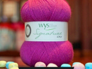 “West Yorkshire Spinners “Blackcurrant Bomb” From the Wool Boat and West Yorkshire Spinners, shade 735 4 ply knitting or crochet yarn from the West Yorkshire Spinners Signature 4 Ply range.75% Wool - 25% Nylon. The wool content contains 35% luxurious Blue faced Leicester making this one of the most sumptuous 4 Ply products on the market. It is ideal for socks and more! From the West Yorkshire Spinners Signature 4 ply range. West Yorkshire Spinners, reared, sheared and spun in Britain. British Wool Mark Makeup - Size 100gm balls (400m) Tension 36rs x 28sts - 10cm sq - 3.25mm (US3) needles A quality yarn at a nice price from a unique wool shop. If you can’t get to us on The Wool Boat we can post out to a UK address for postage cost if applicable. Machine Wash 30° This is the Blackcurrant Bomb shade, no 735, in shade of purple. The dye lot no is 1428 Collect from The Wool Boat moored near Burscough in West Lancashire or this yarn can be posted out to a UK address with postage and packing added if applicable. Thank you for having a look, Carole, and Capt Col on The Wool Boat.