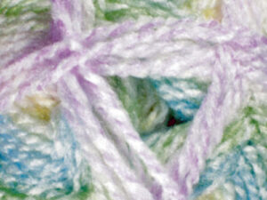 Baby Marble Yarn Available in range of shades of from pastel to vibrant and variegated colours. This is shade BM 27 colours of pastel lilac and blue.