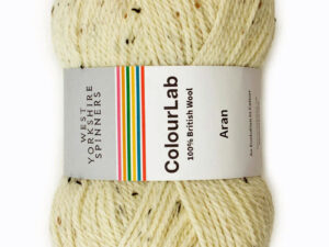 Aran weight knitting or crochet yarn from the West Yorkshire Spinners ColourLab range, Composition Solids: 96% British Wool & 4% Viscose West Yorkshire Spinners, reared, sheared and spun in Britian. Makeup - Size 100gm balls (166m, 182 yards) Tension 18sts x 24rows 5 mm (US8) needles Machine Wash 30° This is the “Classic cream tweed” shade, no 1179, in a shade of cream, this is dye lot 2637 Collect from The Wool Boat moored near Burscough in West Lancashire or this yarn can be posted out to a UK address with postage and packing added if applicable. Thank you for having a look, Carole, and Capt Col on The Wool Boat.