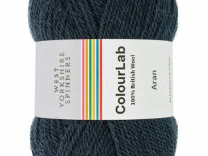 Aran weight knitting or crochet yarn from the West Yorkshire Spinners ColourLab range, Composition Solids: 96% British Wool & 4% Viscose West Yorkshire Spinners, reared, sheared and spun in Britian. Makeup - Size 100gm balls (166m, 182 yards) Tension 18sts x 24rows 5 mm (US8) needles Machine Wash 30° This is the “True Navy” shade, no 1211, in a shade of Navy Blue, this is dye lot 0000. Collect from The Wool Boat moored near Burscough in West Lancashire or this yarn can be posted out to a UK address with postage and packing added if applicable. Thank you for having a look, Carole, and Capt Col on The Wool Boat.