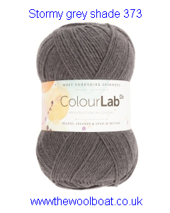 West Yorkshire Spinners Colourlab DK Yarn Available in a range of impactful colours. This is shade 373 in a shade of grey.