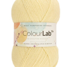 West Yorkshire Spinners Colourlab DK Yarn Available in a range of impactful colours. This is shade 010 in a shade of Natural Cream
