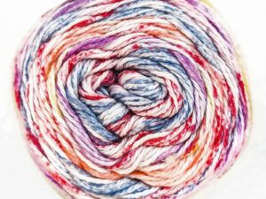 James C Bretts Cotton Waves WV 01 “Spring Smile” Available in a good range of shades and one of the most versatile double knitting weight cotton yarns you’ll find. 100% Cotton in shades of pinks and creams. Each 100grm Ball contains 210m/228yrds and knits to double knitting patterns on 4mm needles. Tension 22sts + 28rows per 10cm / 4 inch Knits to most D K patterns. Machine Washable 30° Dye lot 21 This yarn can be posted out to a UK address which will attract postage and packing if applicable. Thank you for having a look, Carole, and Capt Col on The Wool Boat.