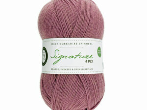 “West Yorkshire Spinners “Penny Royal” From the Wool Boat and West Yorkshire Spinners, shade 530 4 ply knitting or crochet yarn from the West Yorkshire Spinners Signature 4 Ply range.75% Wool - 25% Nylon. The wool content contains 35% luxurious Blue faced Leicester making this one of the most sumptuous 4 Ply products on the market. It is ideal for socks and more! From the West Yorkshire Spinners Signature 4 ply range. West Yorkshire Spinners, reared, sheared and spun in Britain. British Wool Mark Makeup - Size 100gm balls (400m) Tension 36rs x 28sts - 10cm sq - 3.25mm (US3) needles A quality yarn at a nice price from a unique wool shop. If you can’t get to us on The Wool Boat we can post out to a UK address for postage cost if applicable. Machine Wash 30° This is the Penny Royal shade, Shade no 530, in shade of light lilac. The dye lot no is 2338 Collect from The Wool Boat moored near Burscough in West Lancashire or this yarn can be posted out to a UK address with postage and packing added if applicable. Thank you for having a look, Carole, and Capt Col on The Wool Boat.