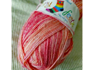 James C Bretts Funny Feetz with Bamboo 4 ply Yarn Funny Feetz with Bamboo Yarn FZB07 Available in shades of bright whirls of variegated colours. Each 100gram ball of yarn in this range is enough to knit or crochet a pair of socks or a couple of balls will make a shawl or a scarf. 50% Superwash Wool 25% Polymaide 25% Bamboo Length 400m 436 yards per 100-gram ball. Needle size, 3.25mm US 3 Tension 28sts+36 rows per 10cm / 4inc square Knits to most sock patterns. Machine Washable Cool Wash at 40C Self-patterning yarn, ideal for scarves and socks Due to the differences in imaging displays the colours may not be rendered quite true, so if you can please come and see us on The Wool Boat when we are open. Fairground with Bamboo from James C Bretts and The Wool Boat This one is FZB07 in colours of pinks. This yarn can be posted out to a UK address which will plus postage and packing if applicable. Thank you for having a look, Carole, and Capt Col on The Wool Boat.