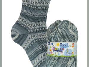 “Opal “Heroes Gustav Gladiator / Kleine Helden Heroes” From the Wool Boat and Opal, shade 11543 4 ply grey shades knitting or crochet yarn from Opal Heroes range.75% Wool - 25 % polyamide. It is ideal for socks and more! Makeup - Size 100gm balls (425m) Tension Stitch 30 Stitches x 42 Rows to a 4-inch square. 2.25mm (UK13) needles A quality yarn at a nice price from a unique wool shop. If you can’t get to us on The Wool Boat we can post out to a UK address for postage cost if applicable. Machine Wash 340° This is the Heroes Gustav Gladiator, Shade no 11543, in shades of grey. The dye lot no is 3884 Collect from The Wool Boat moored near Burscough in West Lancashire or this yarn can be posted out to a UK address with postage and packing added if applicable. Thank you for having a look, Carole, and Capt Col on The Wool Boat.