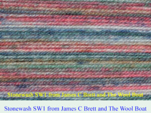 James C Brett Stonewash Double knitting Yarn “Blue and Pink” SW1 in shades of blue and pink. Available in a good range of shades and one of the most versatile double knitting weight yarns you’ll find. This yarn is 100% Premium Acrylic Each 100grm Ball contains 290m/317yrds and knits to double knitting patterns on 4mm needles. Tension 22sts + 28rows per 10cm / 4 inch Knits to most D K patterns. Machine Washable 30° Dye lot 125 This yarn can be posted out to a UK address which will attract postage and packing if applicable. Thank you for having a look, Carole, and Capt Col on The Wool Boat.