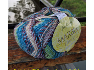 James C Bretts Marble Chunky knitting and crochet yarn Marble Chunky MC 90 Yarn Available in range of shades from pastel to vibrant and variegated colours. 100% Acrylic Length 312m 341 yards per 200-gram ball. Needle size, 6mm US10 Tension 14sts+20rows per 10cm/4inch Knits to most Chunky patterns. Machine Washable at 30C This one is MC 90 in colours of Turquoise and burgundy This yarn can be posted out to a UK address which will plus postage and packing if applicable. Thank you for having a look, Carole, and Capt Col on The Wool Boat.