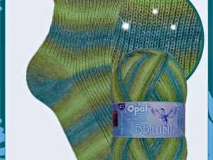 “Opal “Brillant” From the Wool Boat and Opal, shade 11763 4 ply in shades of green sparkly knitting or crochet yarn from Opal range. 71% Wool - 26 % polyamide and 3% polyester, It is ideal for socks and more! Makeup - Size 100gm balls (425m) Tension Stitch 30 Stitches x 42 Rows to a 4-inch square. 2.25mm (UK13) needles A quality yarn at a nice price from a unique wool shop. If you can’t get to us on The Wool Boat we can post out to a UK address for postage cost if applicable. Machine Wash 40° This is the “Brillant” Shade no 11763, in shades of green with a sparkle. The dye lot no is 4096 Collect from The Wool Boat moored near Burscough in West Lancashire or this yarn can be posted out to a UK address with postage and packing added if applicable. Thank you for having a look, Carole, and Capt Col on The Wool Boat.