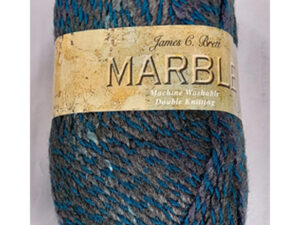 James C Bretts Marble DK knitting and crochet yarn Marble DK MT 21 Yarn Double knitting yarn in shades of blue and grey 100% Premium Acrylic Length 268m or 293 yards per 100-gram ball. Needle size, 4mm US 6 Tension 28sts+30rows per 10cm/4inch Knits to most DK patterns. Machine Washable at 30C Dye lot 3388 This yarn can be posted out to a UK address which will plus postage and packing if applicable. Thank you for having a look, Carole, and Capt Col on The Wool Boat.