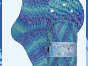 “Opal “Brillant” From the Wool Boat and Opal, shade 11761 4 ply in shades of blue sparkly knitting or crochet yarn from Opal range.71% Wool - 26 % polyamide and 3% polyester, It is ideal for socks and more! Makeup - Size 100gm balls (425m) Tension Stitch 30 Stitches x 42 Rows to a 4-inch square. 2.25mm (UK13) needles A quality yarn at a nice price from a unique wool shop. If you can’t get to us on The Wool Boat we can post out to a UK address for postage cost if applicable. Machine Wash 40° This is the “Brillant” Shade no 11761, in shades of blues with a sparkle. The dye lot no is 4096 Collect from The Wool Boat moored near Burscough in West Lancashire or this yarn can be posted out to a UK address with postage and packing added if applicable. Thank you for having a look, Carole, and Capt Col on The Wool Boat.