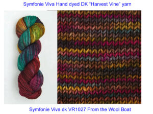 “Symfonie Viva DK “Harvest Vine” From the Wool Boat and Symfonie and Knit Pro shade VR1027 Hand dyed DK weight in shades of Maroon, fawn and greys knitting or crochet yarn from Symfonie range. 100% Merino Superwash wool. Makeup - Size 100gm hank (220m) Tension Per 10cm (4″): 22-25 sts/28-32 row Needle Sizes: 3.25-4mm This is Harvest Vine, Shade no VR1027, in shades of Maroon, fawn and greys. A quality yarn at a nice price from a unique wool shop. Collect from The Wool Boat moored near Burscough in West Lancashire or this yarn can be posted out to a UK address with postage and packing added if applicable. Thank you for having a look, Carole, and Capt Col on The Wool Boat.