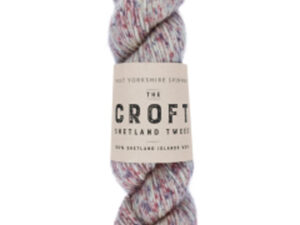DK weight knitting or crochet yarn from the West Yorkshire Spinners Croft DK range, Composition Solids: 100% Shetland Islands Wool. West Yorkshire Spinners, reared, sheared and spun in Britian. Makeup - DK Yarn in a 100g Skien or hank 225m (246yd) Yarn Meterage 225m (246yd) Needle Size 4mm (UK8/US6) Stitch Tension 22 Stitches Row Tension 24 Rows This is the “100% Shetland Islands Wool” shade, no 813, in shade of Cream with pink flecks. Dye lot 6403 A195 Collect from The Wool Boat moored near Burscough in West Lancashire or this yarn can be posted out to a UK address with postage and packing added if applicable. Thank you for having a look, Carole, and Capt Col on The Wool Boat.