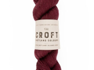 DK weight knitting or crochet yarn from the West Yorkshire Spinners Croft DK range, Composition Solids: 100% Shetland Islands Wool. West Yorkshire Spinners, reared, sheared and spun in Britian. Makeup - DK Yarn in a 100g Skien or hank 225m (246yd) Yarn Meterage 225m (246yd) Needle Size 4mm (UK8/US6) Stitch Tension 22 Stitches Row Tension 24 Rows This is the “100% Shetland Islands Wool” shade, no 580, in shade of solid burgundy. Dye lot 7893 N546 Collect from The Wool Boat moored near Burscough in West Lancashire or this yarn can be posted out to a UK address with postage and packing added if applicable. Thank you for having a look, Carole, and Capt Col on The Wool Boat.